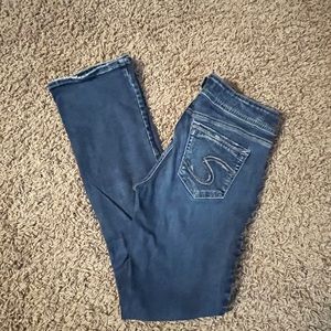 Silver Elyse slim boot size 26